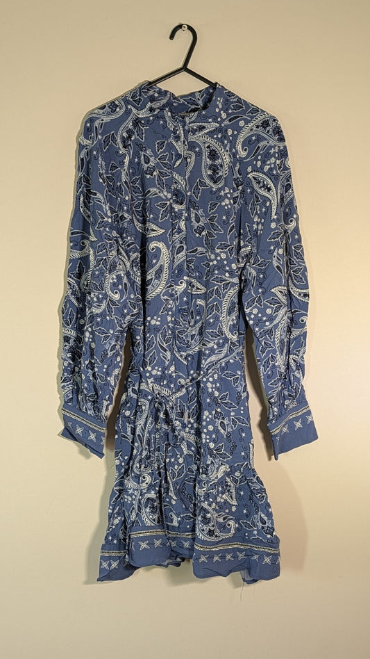 Papaya Women's Floral Dress - Blue - Size 14