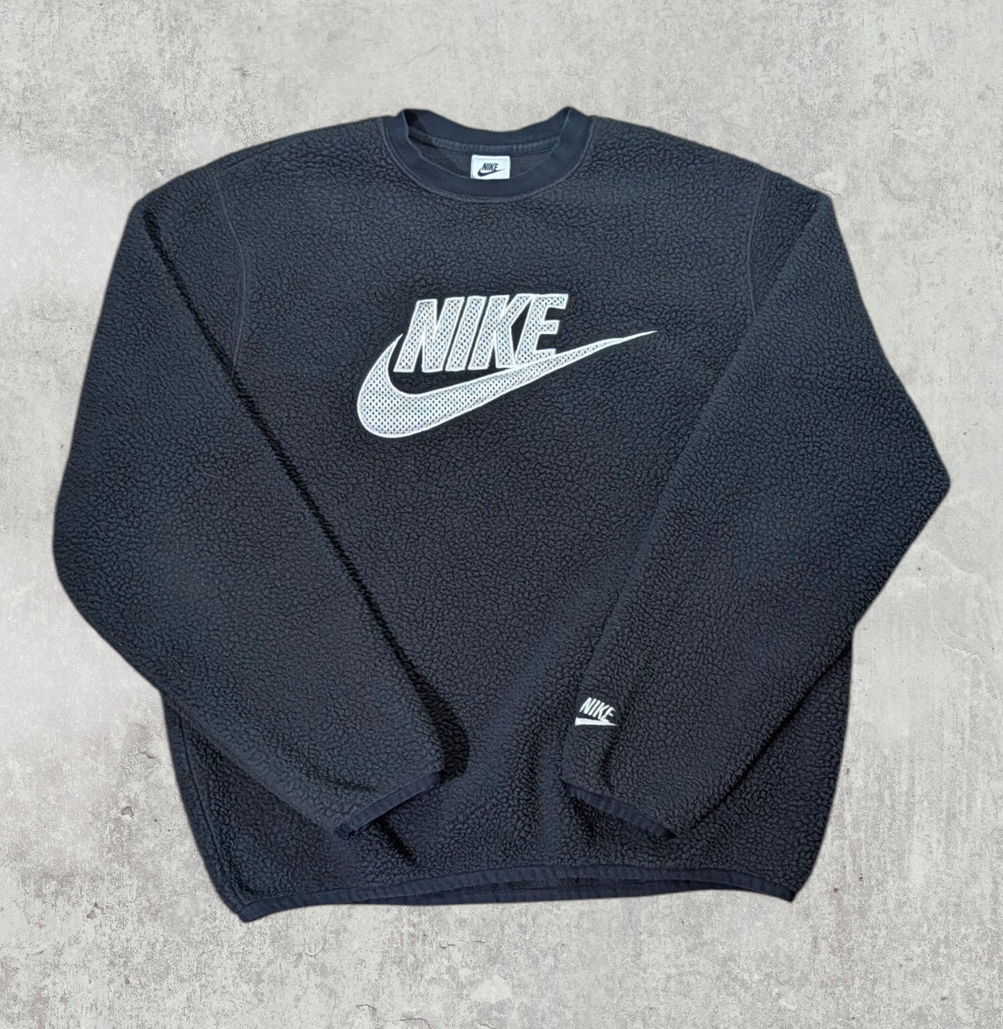 Nike Men's Sherpa Sweatshirt Jumper - Navy - Size Medium