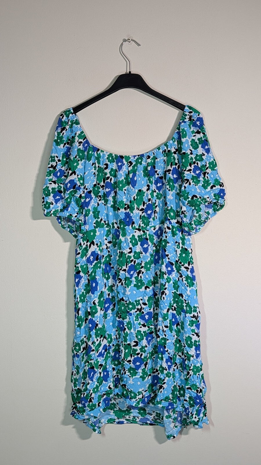 Primark Women's Floral Dress - Blue - Size 18