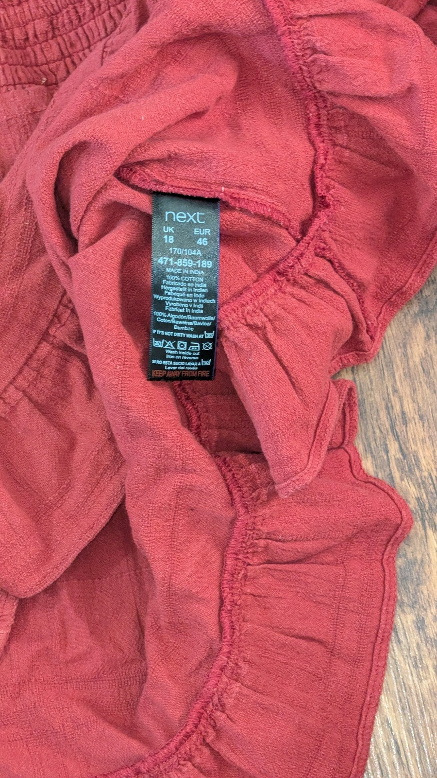 Next Women's T Shirt - Red - Size 18