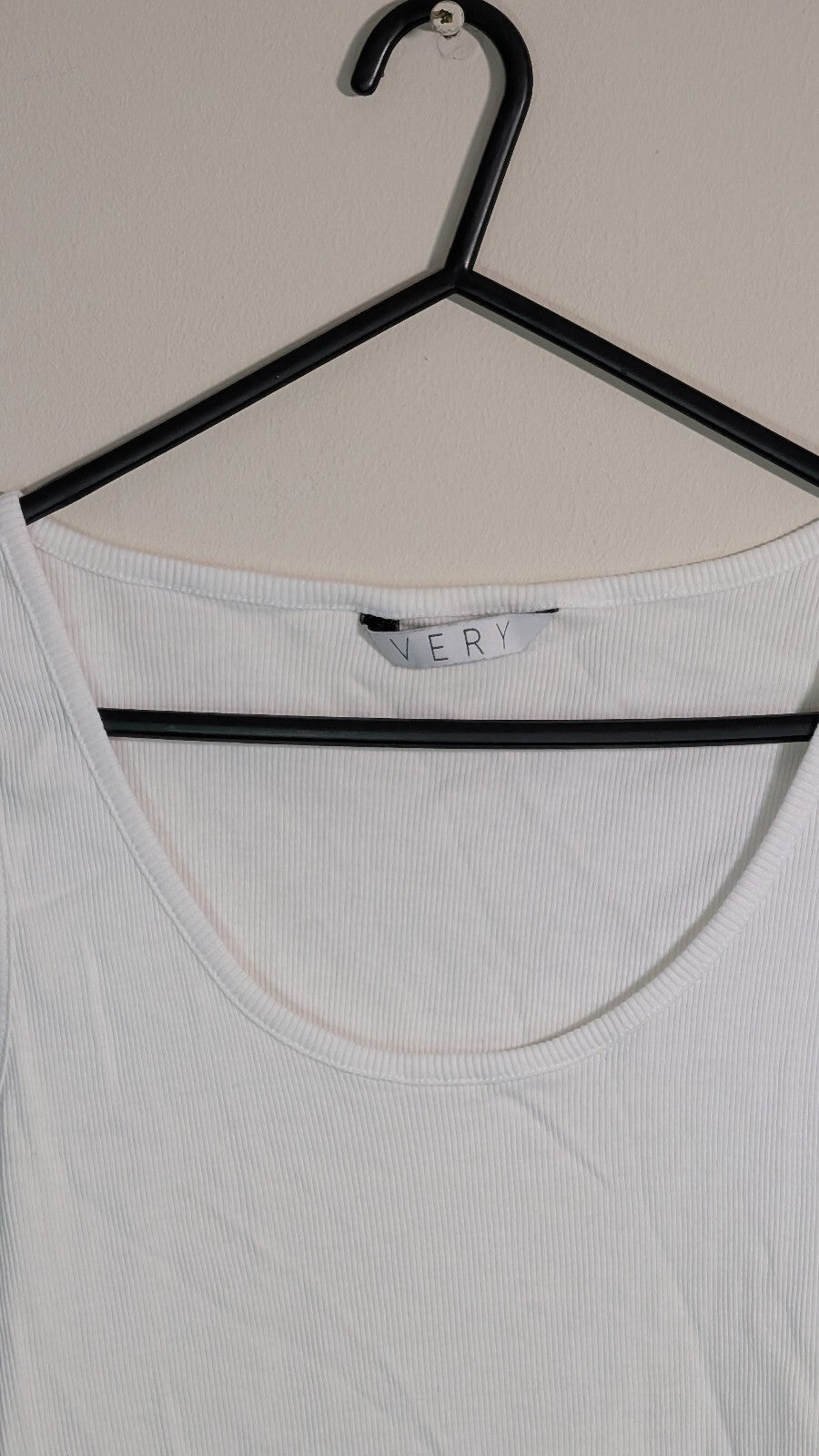 Very Women's Vest T Shirt - White - Size 12