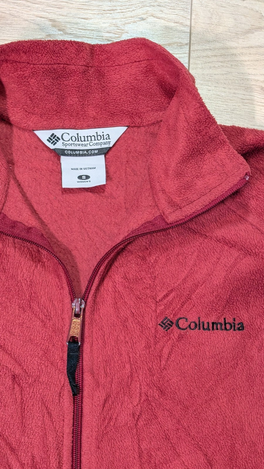 Columbia Women's Fleece Jacket - Red - Size Small