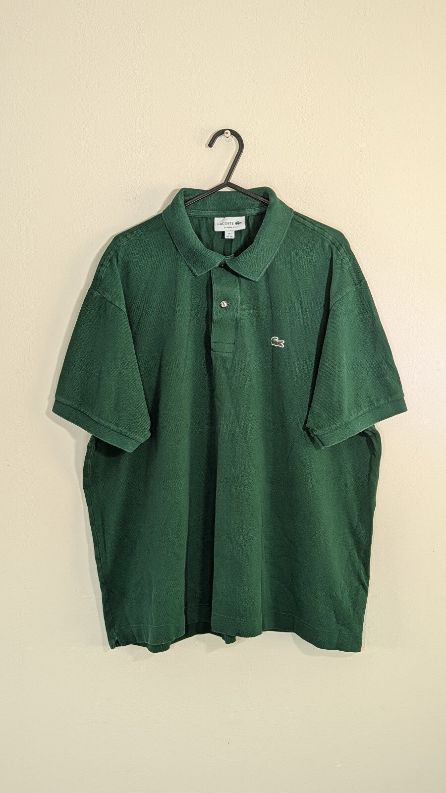 Lacoste Men's Classic Fit Polo T Shirt - Green - Size 7 / XXL