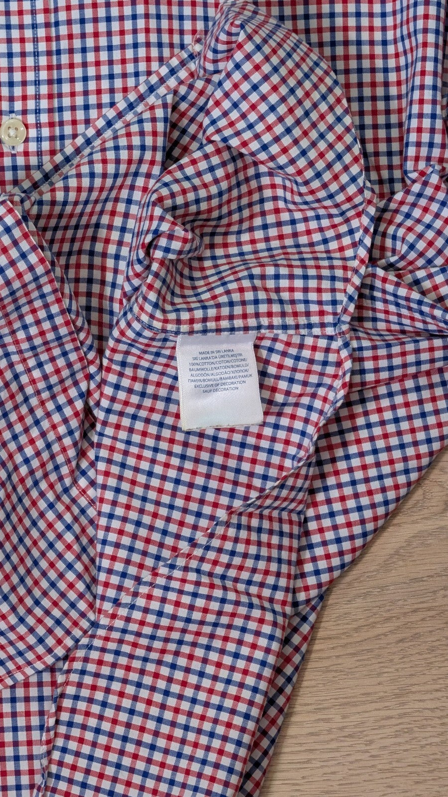 Ralph Lauren Men's Check Shirt - Red - Size XL