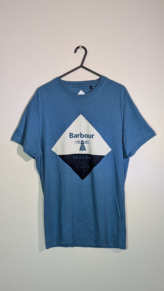 Barbour Men's Slim Fit Beacon T Shirt - Blue - Size Small