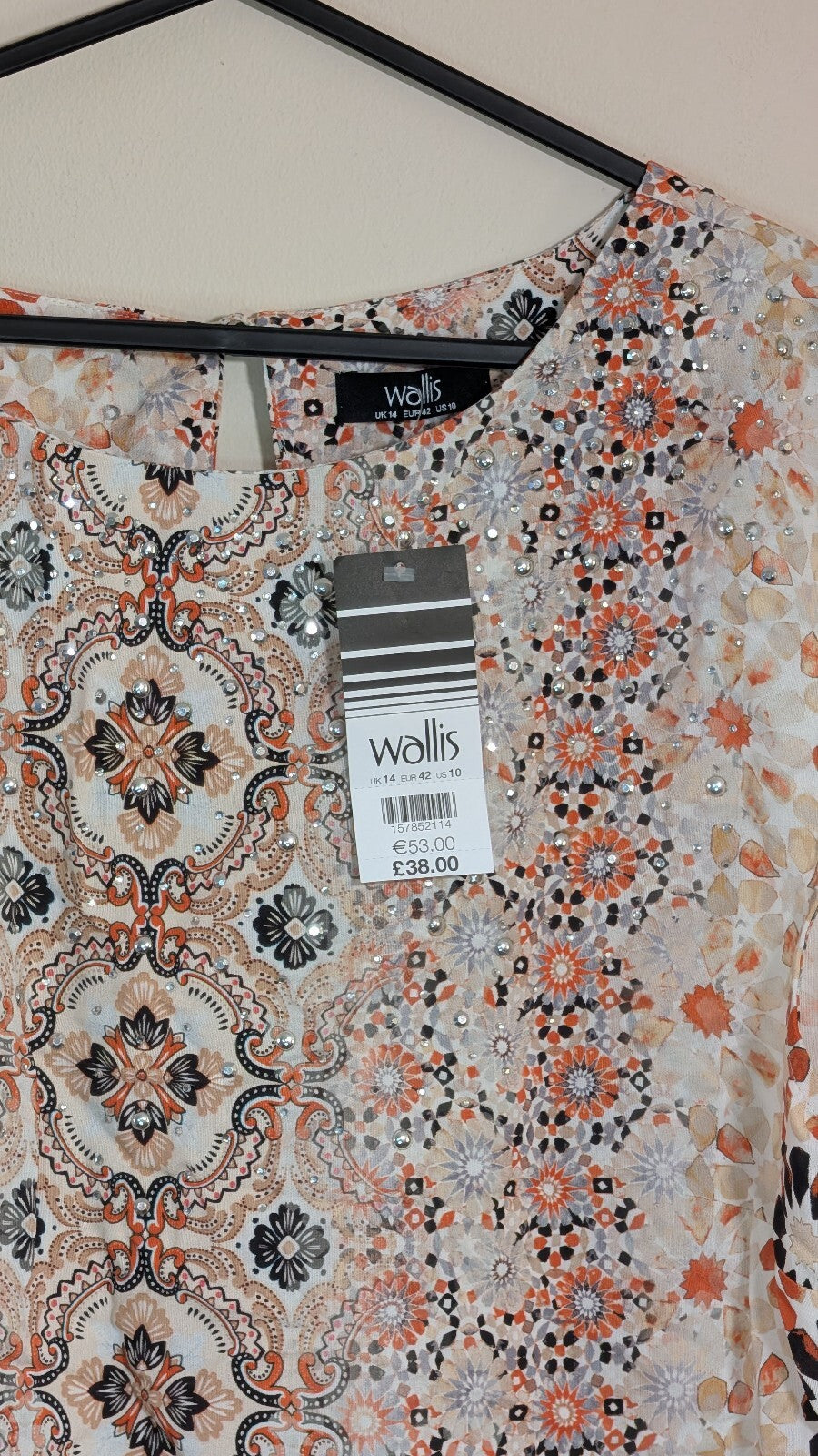 Wallis Women's Floral Dress - White - Size 14