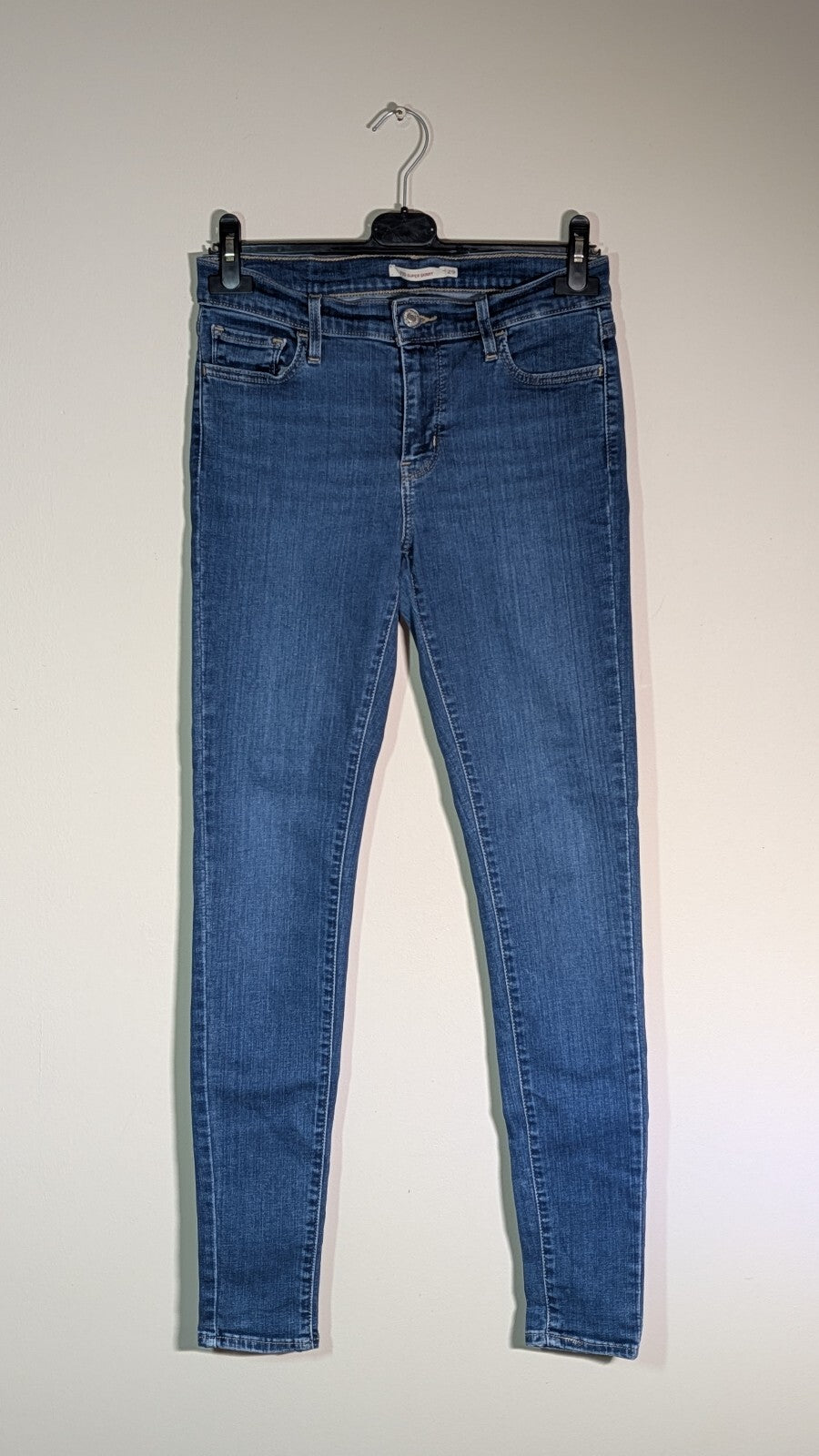 Levi's Women's 710 Super Skinny Jeans - Blue - Size 29W 32L