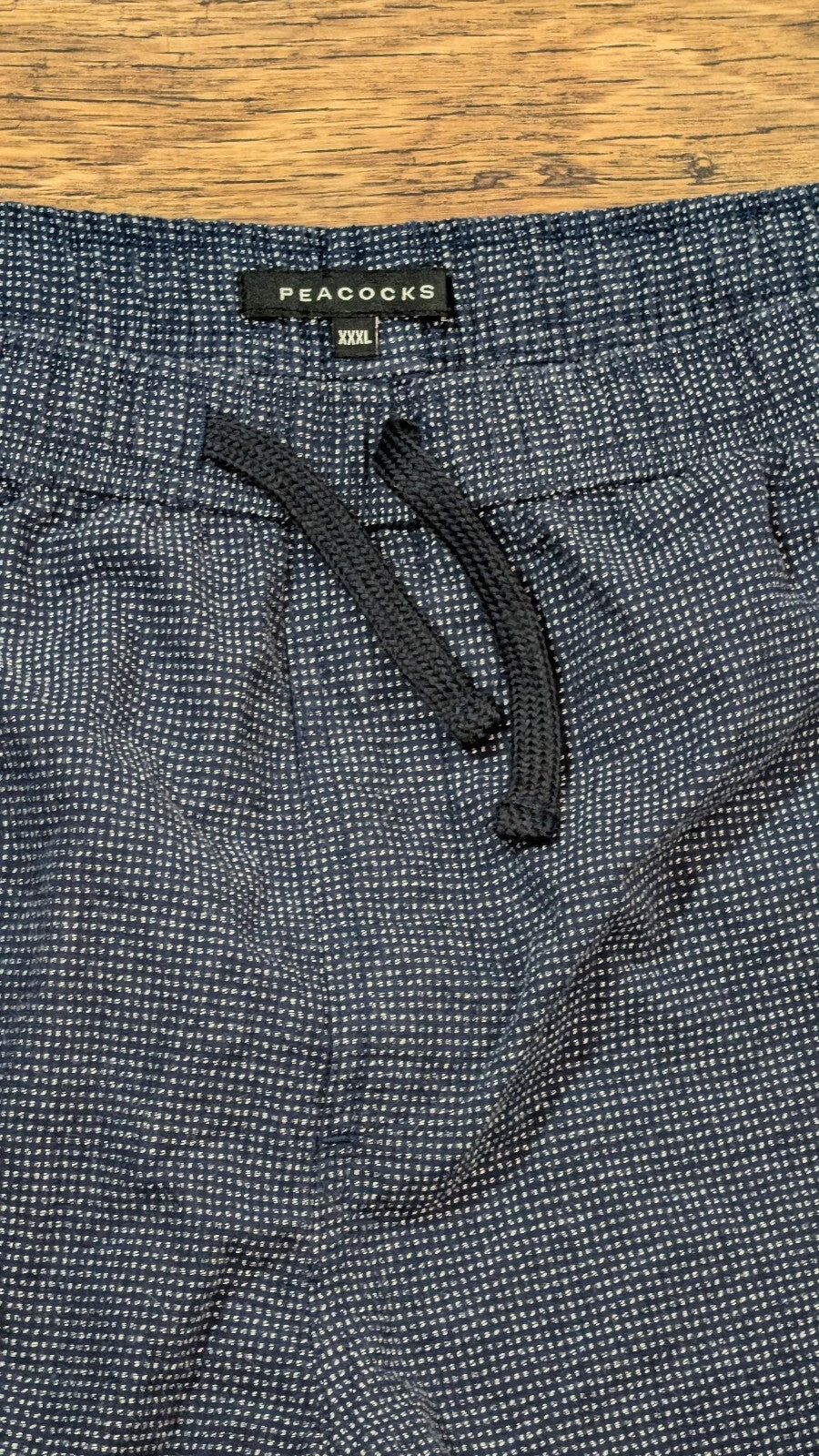 Peacocks Men's Shorts - Blue - Size XXXL