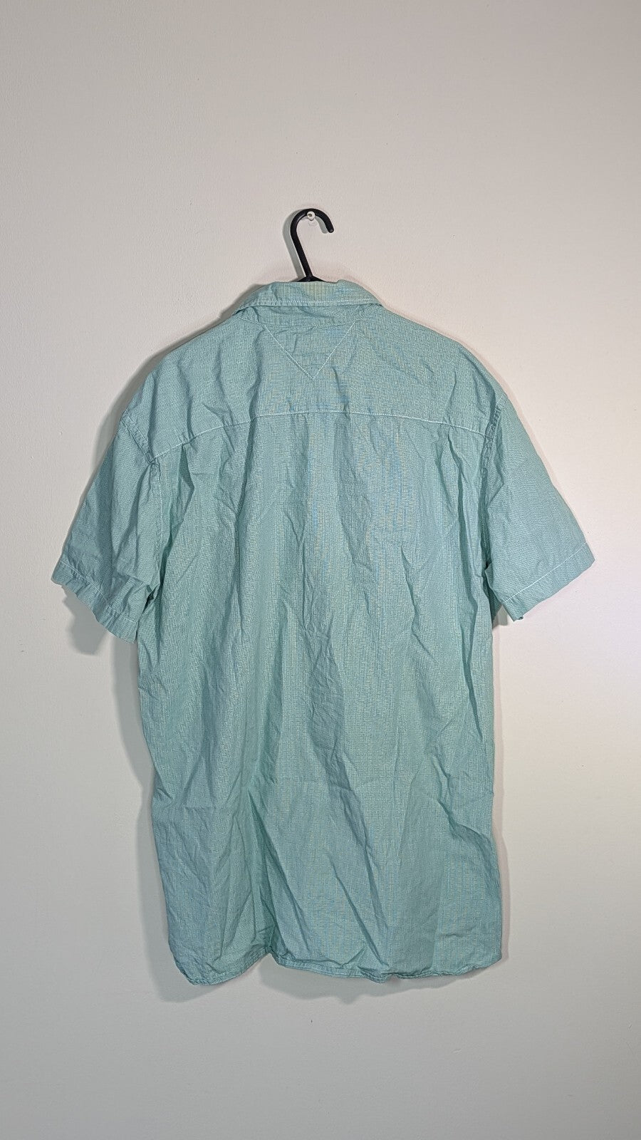 Tommy Hilfiger Men's Custom Fit Check Shirt - Green - Size XL