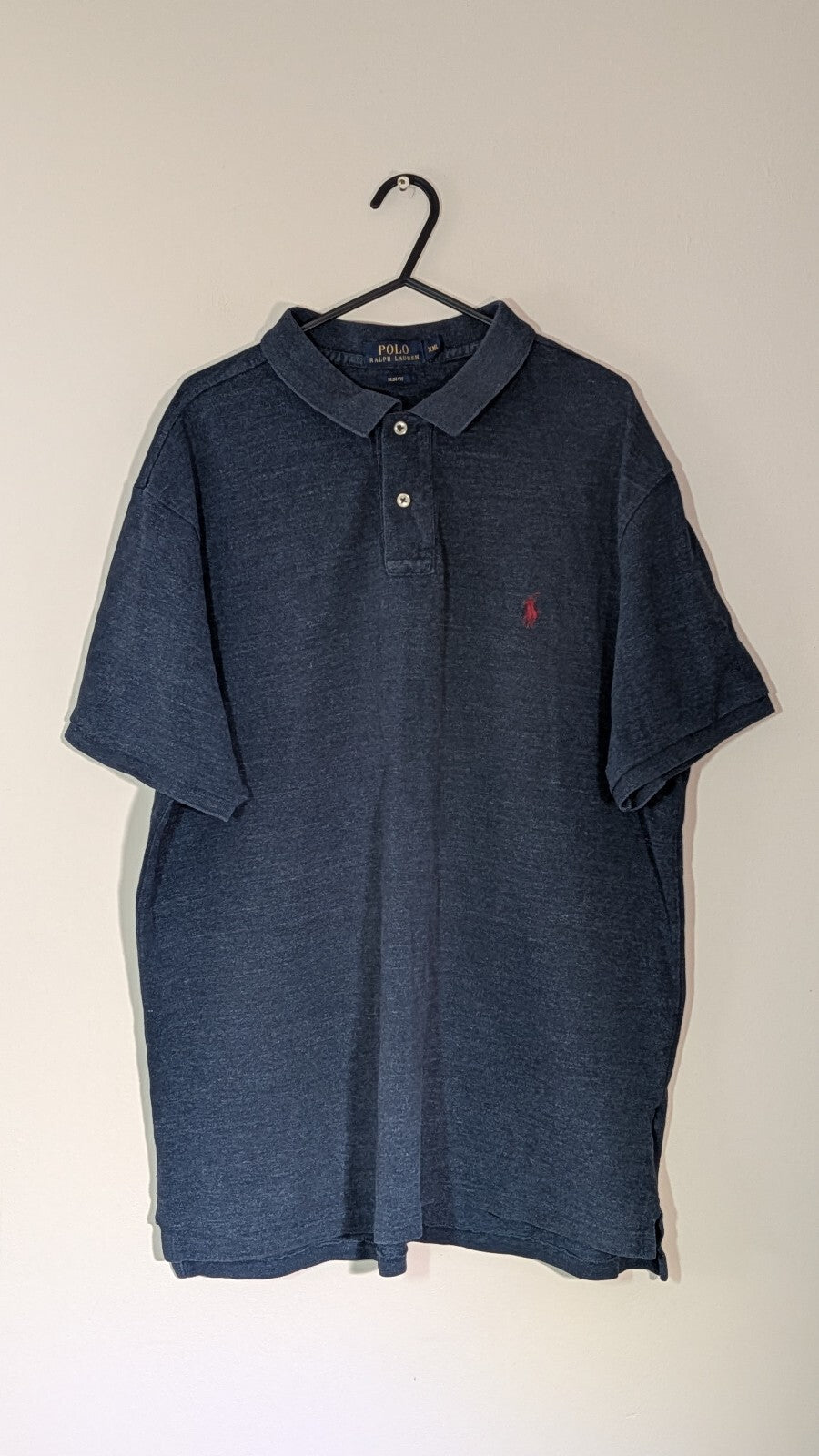 Ralph Lauren Men's Slim Fit Polo T Shirt - Navy - Size XXL
