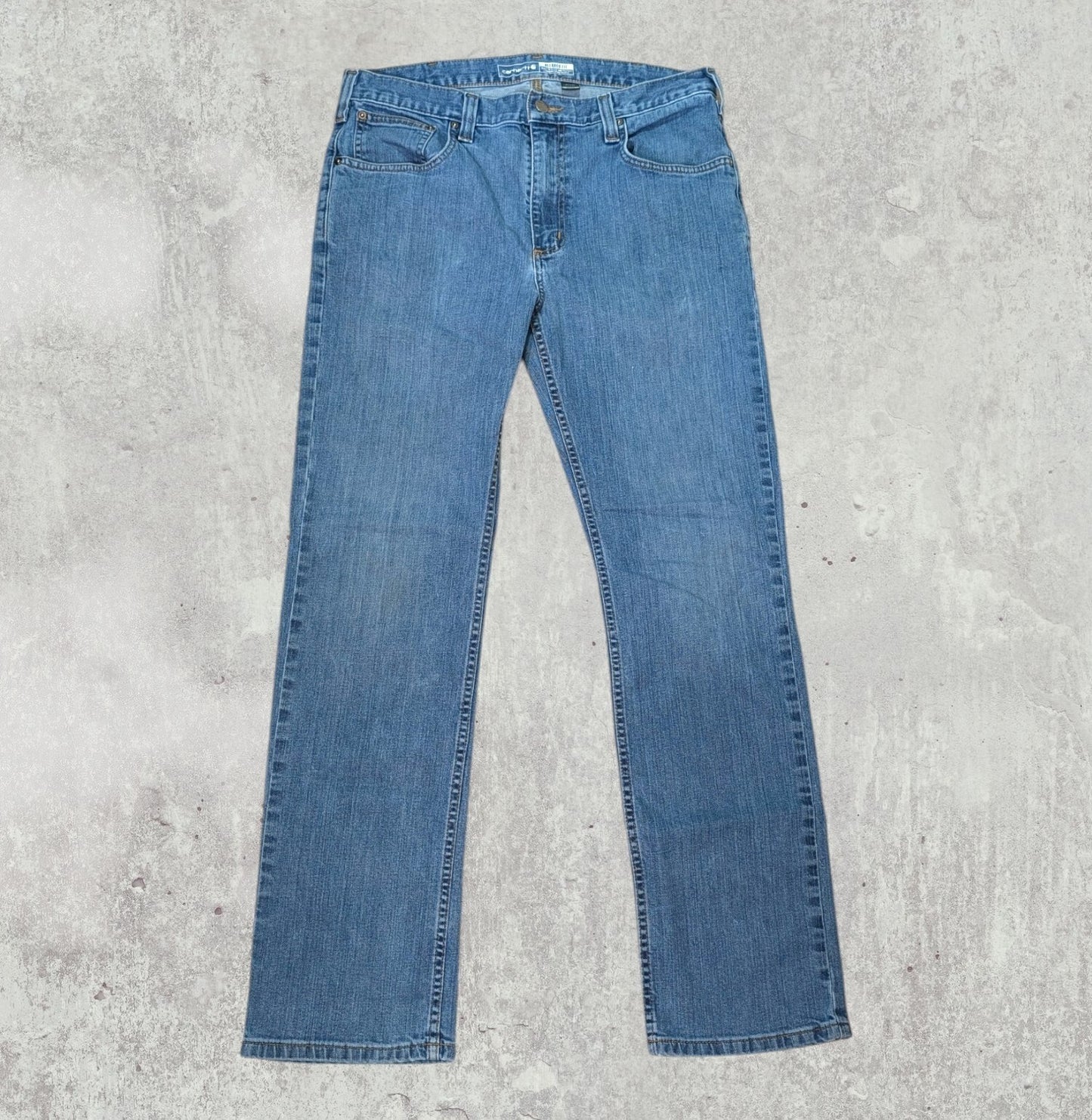 Carhartt Men's Relaxed Fit Jeans - Blue - Size 33W 32L