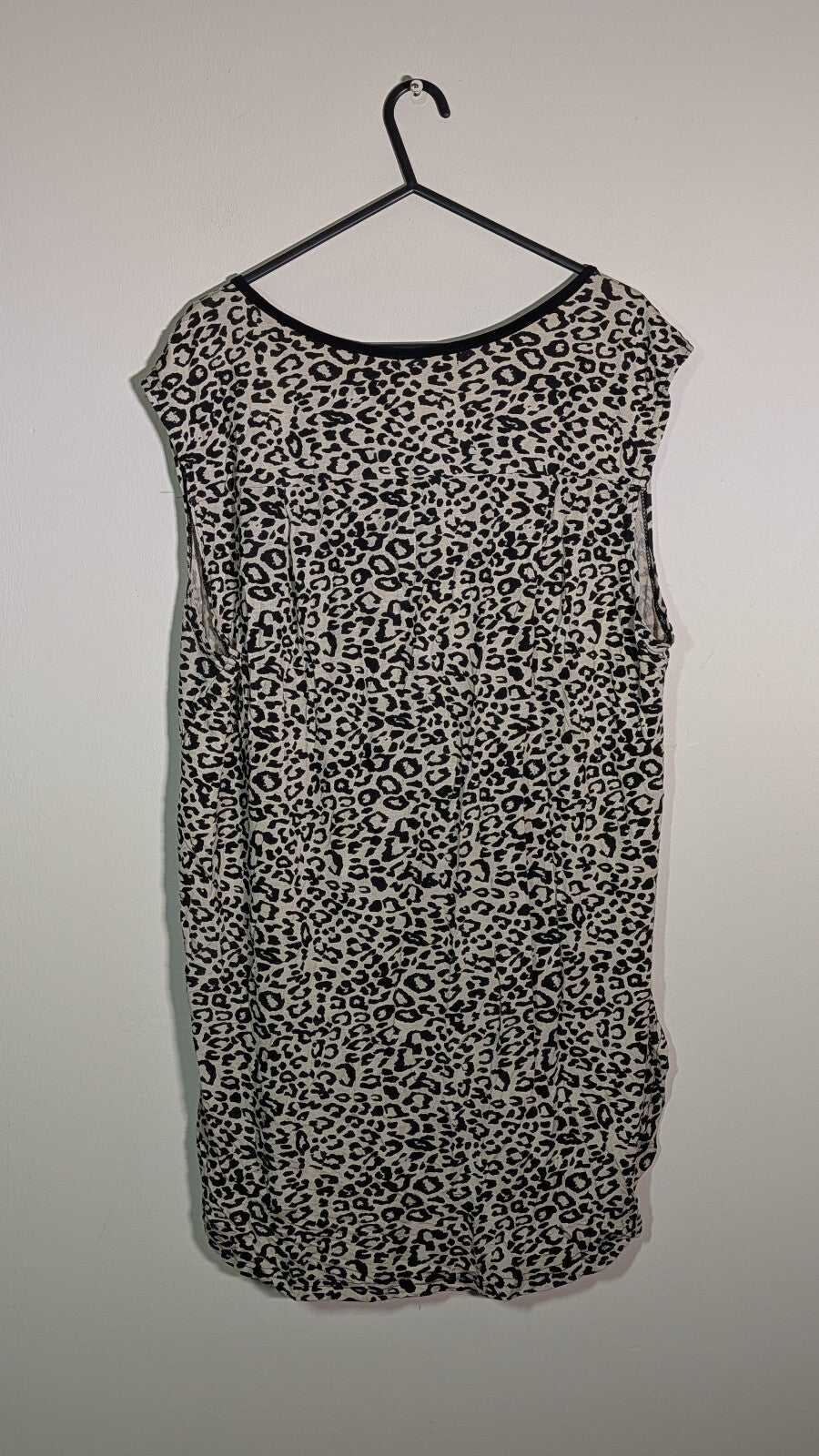 Sui Collection Women's Leopard Print Vest T Shirt - Beige - Size Medium