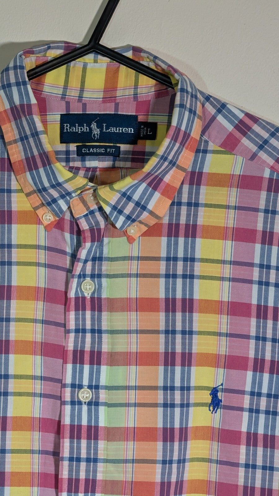 Ralph Lauren Men's Classic Fit Check Shirt - Multicoloured - Size Large