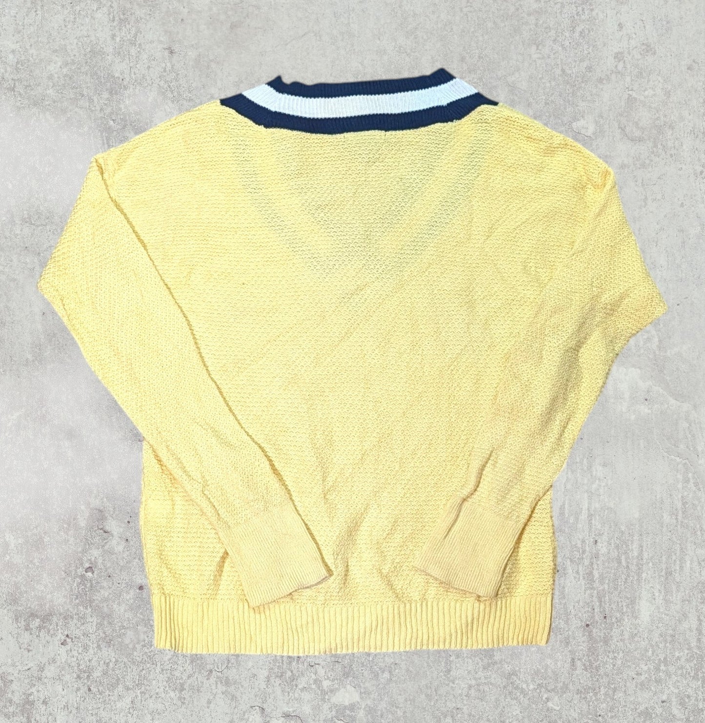 Chaps Women's Sweatshirt Jumper - Yellow - Size Large