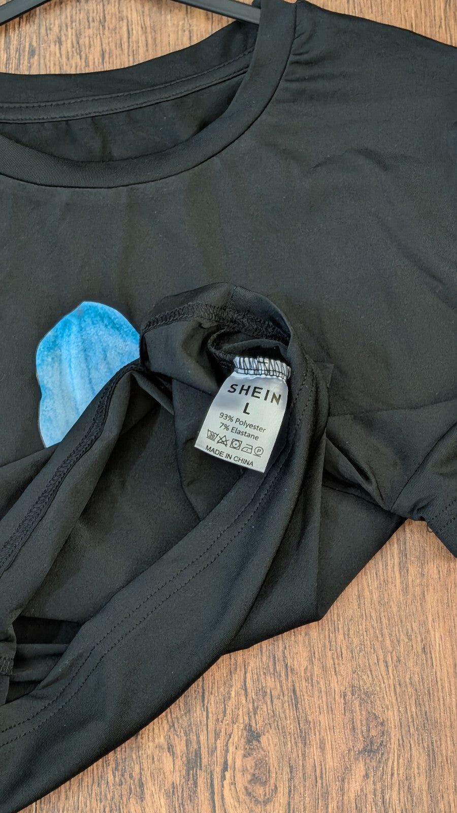 Shein Women's T Shirt - Black - Size Large
