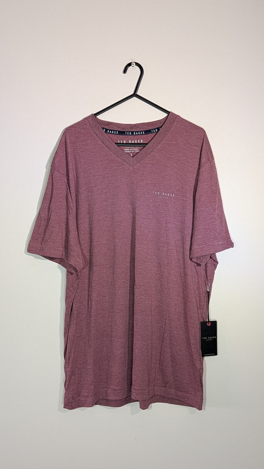 Ted Baker Men's T Shirt - Red - Size Large