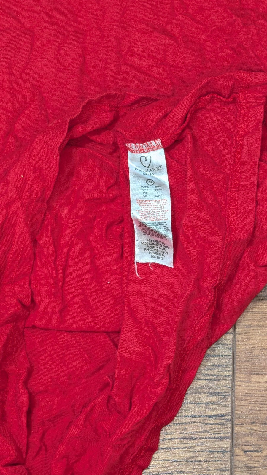 Primark Women's T Shirt - Red - Size Small