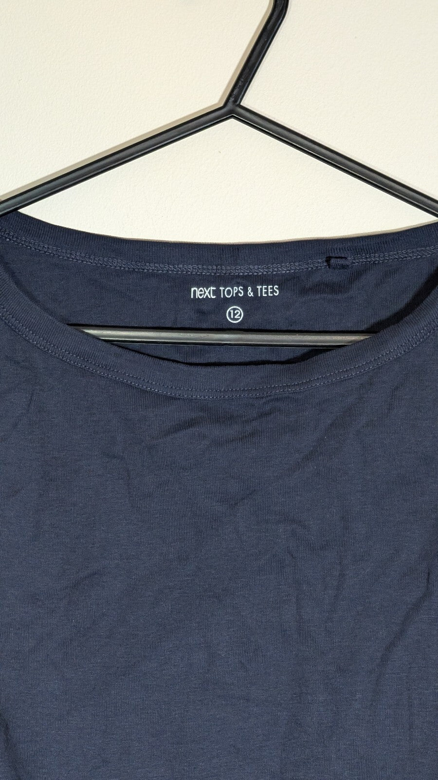 Next Women's T Shirt - Navy - Size 12