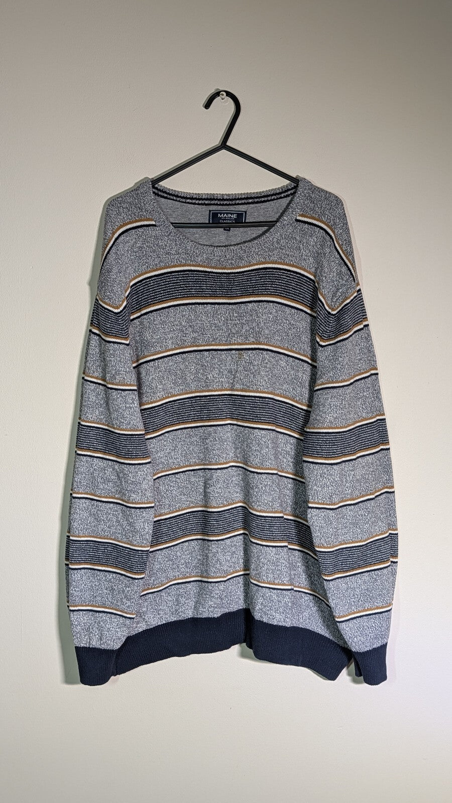 Maine Men's Sweatshirt Jumper - Grey - Size XXL