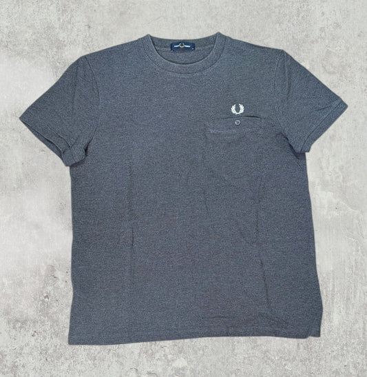 Fred Perry Men's T Shirt - Grey - Size Medium