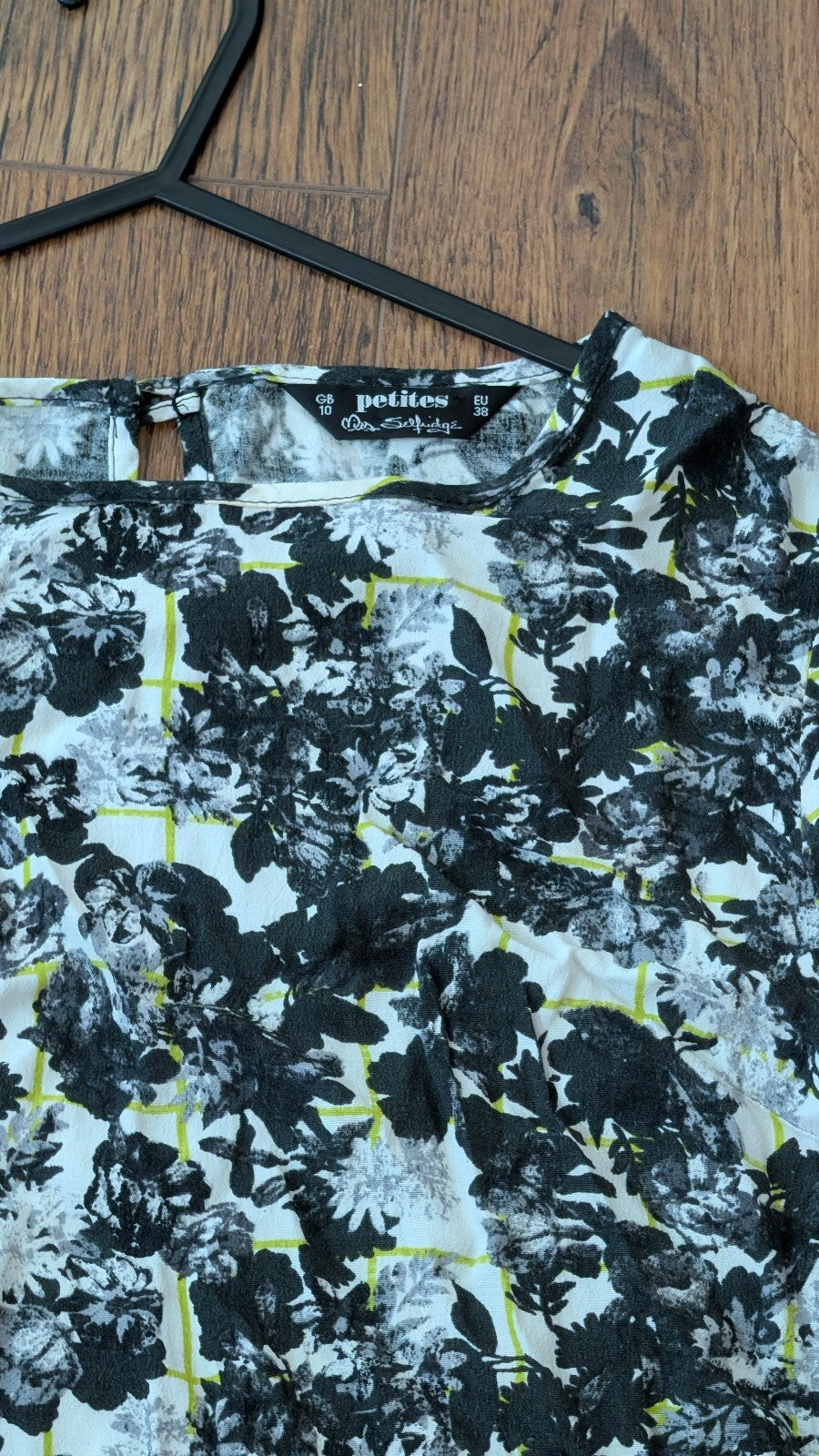 Miss Selfridge Women's Floral Dress - Black - Size 10