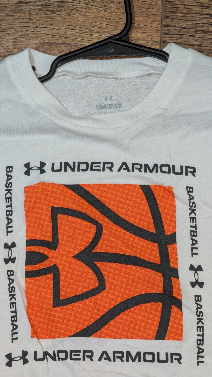Under Armour Kid's Boys T Shirt - White - Size Small