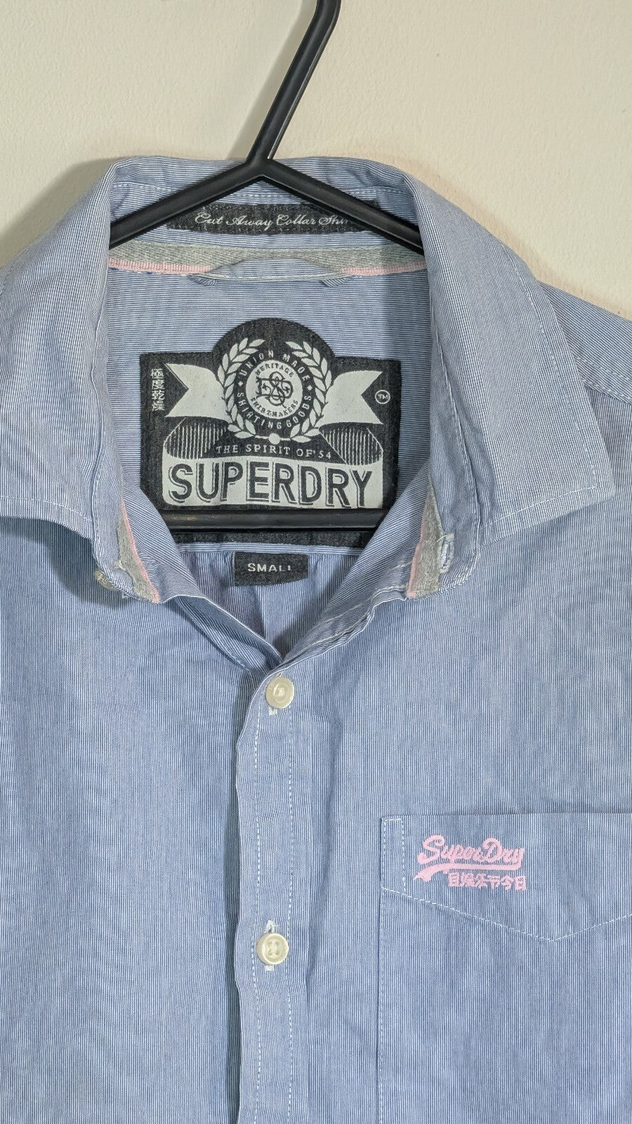 Superdry Men's Shirt - Blue - Size Small
