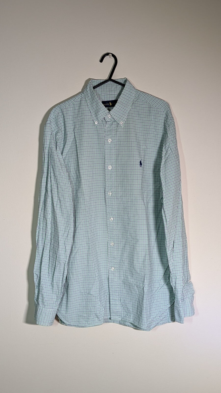 Ralph Lauren Men's Check Shirt - Green - Size Large