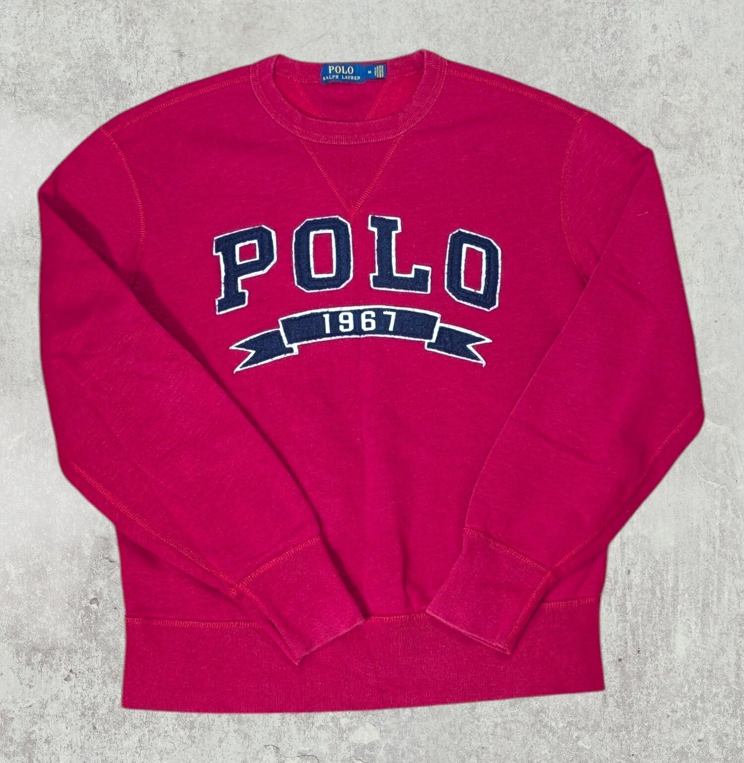 Ralph Lauren Men's Sweatshirt Jumper - Red - Size Medium