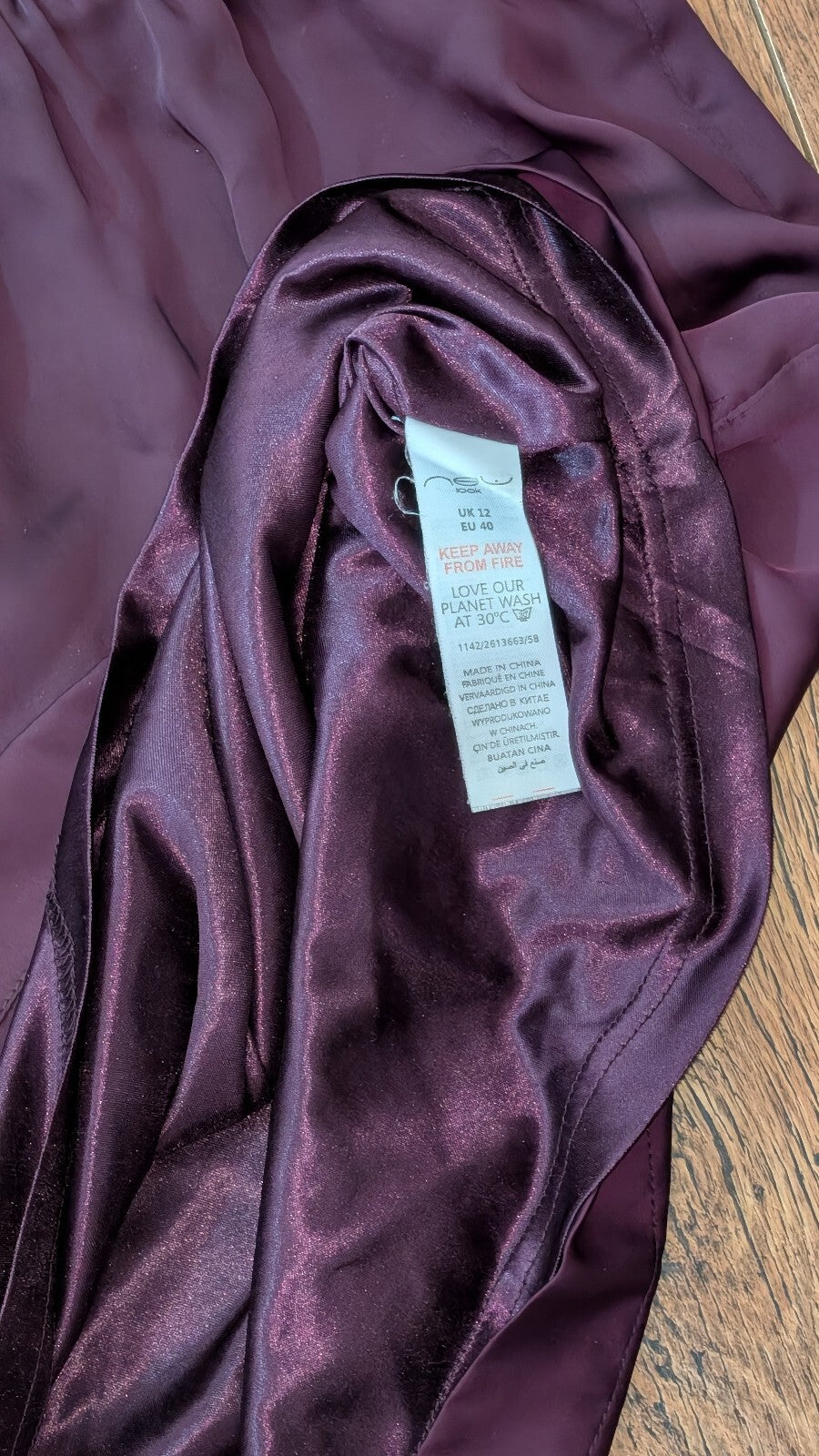 New Look Women's Dress - Burgundy - Size 12
