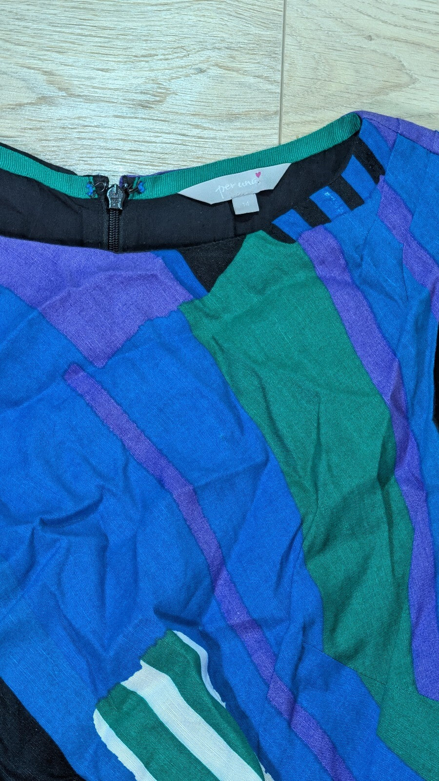 Per Una Women's Dress - Blue - Size 14