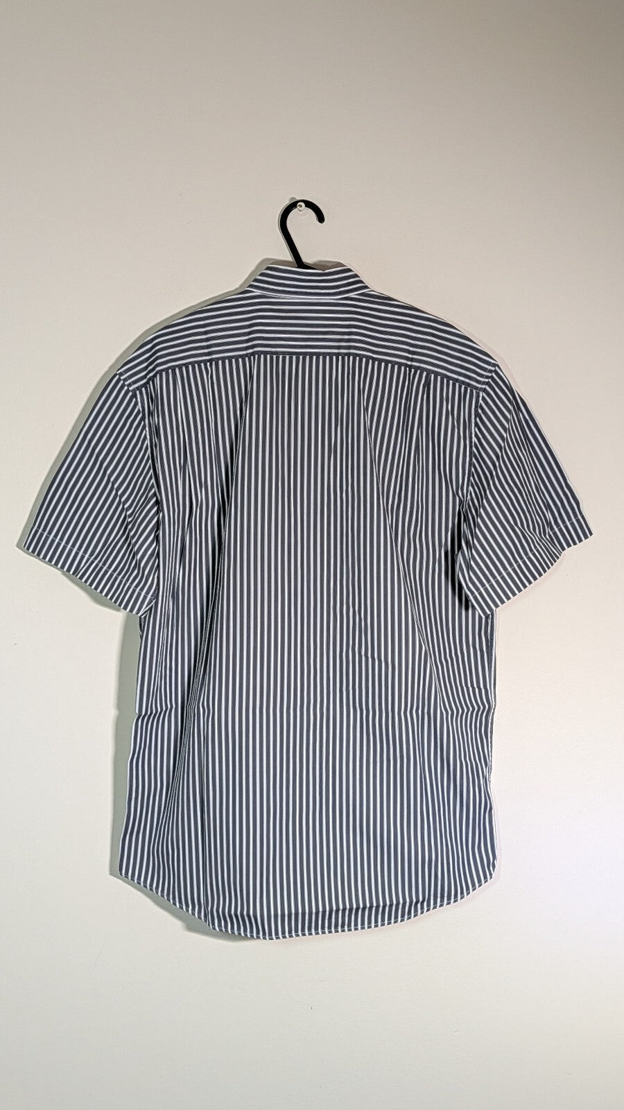 Lacoste Men's Striped Shirt - Grey - Size 40 / Medium