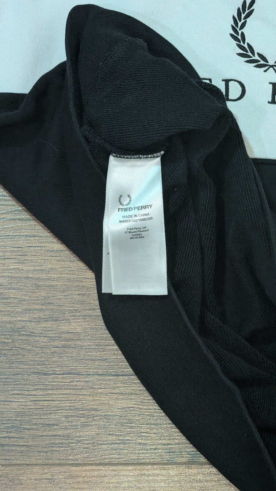 Fred Perry Men's Sweatshirt Jumper - Black - Size XS
