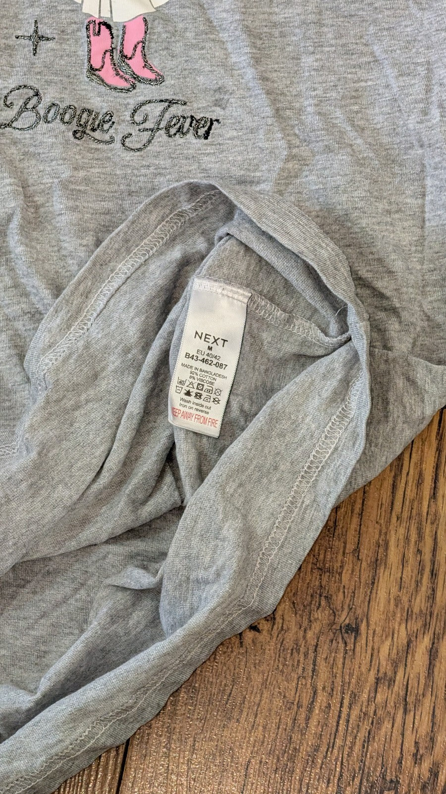 Next Women's T Shirt - Grey - Size Medium