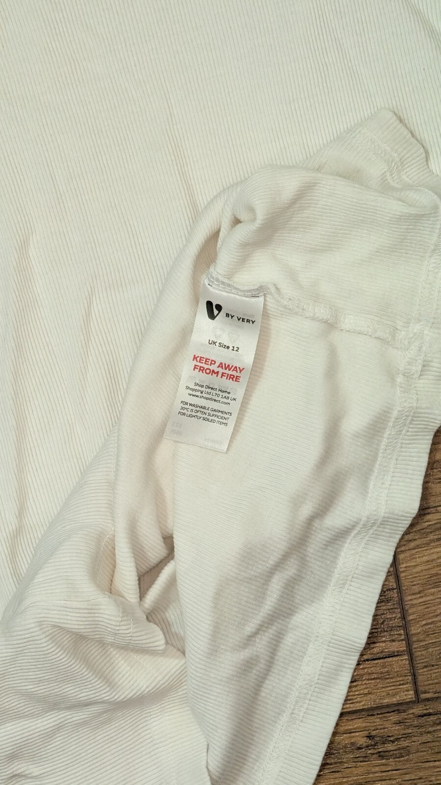 Very Women's Vest T Shirt - White - Size 12
