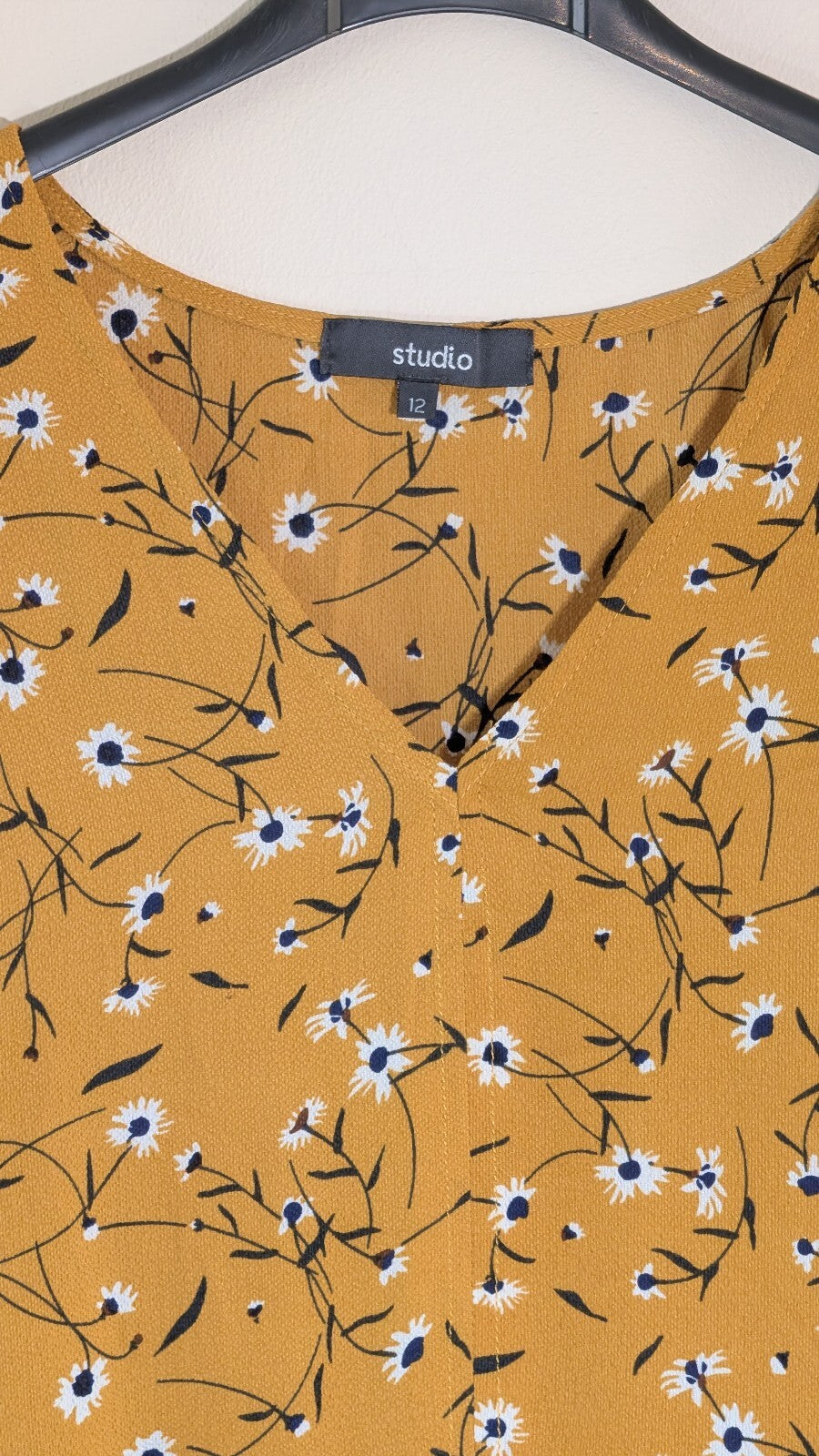 Studio Women's Floral Dress - Yellow - Size 12