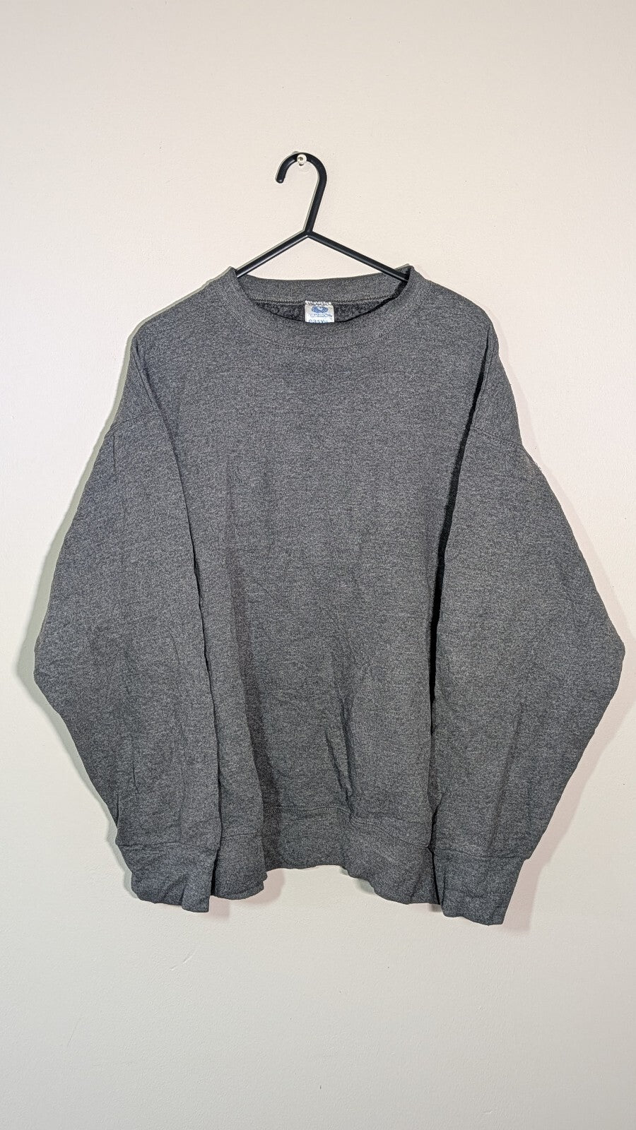 Fruit Of The Loom Men's Sweatshirt Jumper - Grey - Size Large