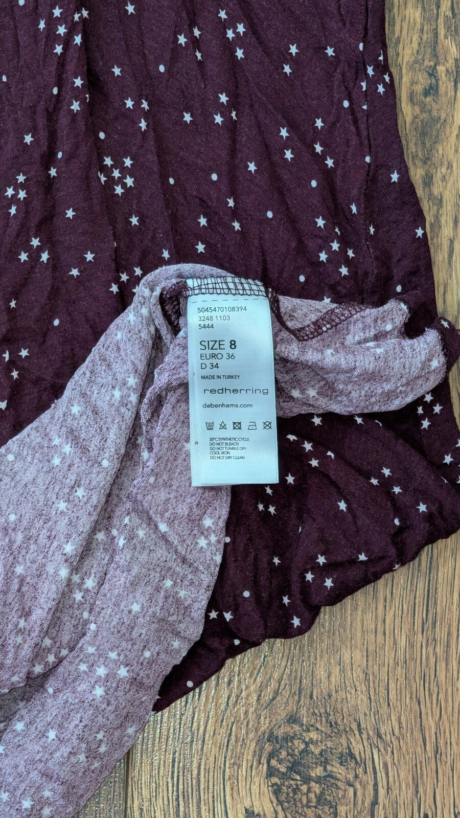 Red Herring Women's Dress - Purple - Size 8