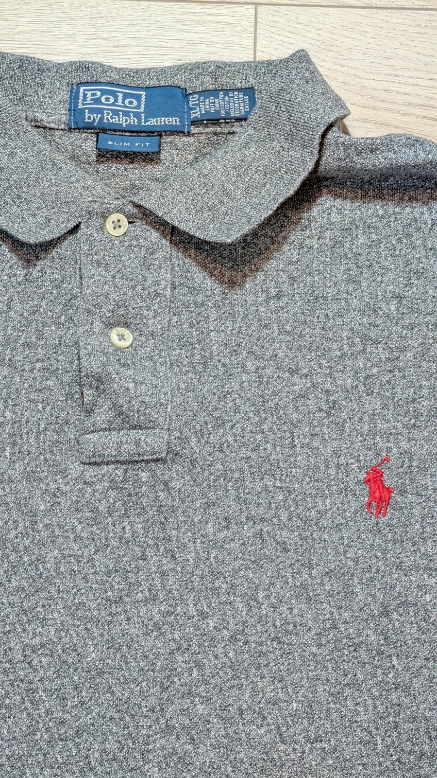 Ralph Lauren Men's Slim Fit Polo T Shirt - Grey - Size XL