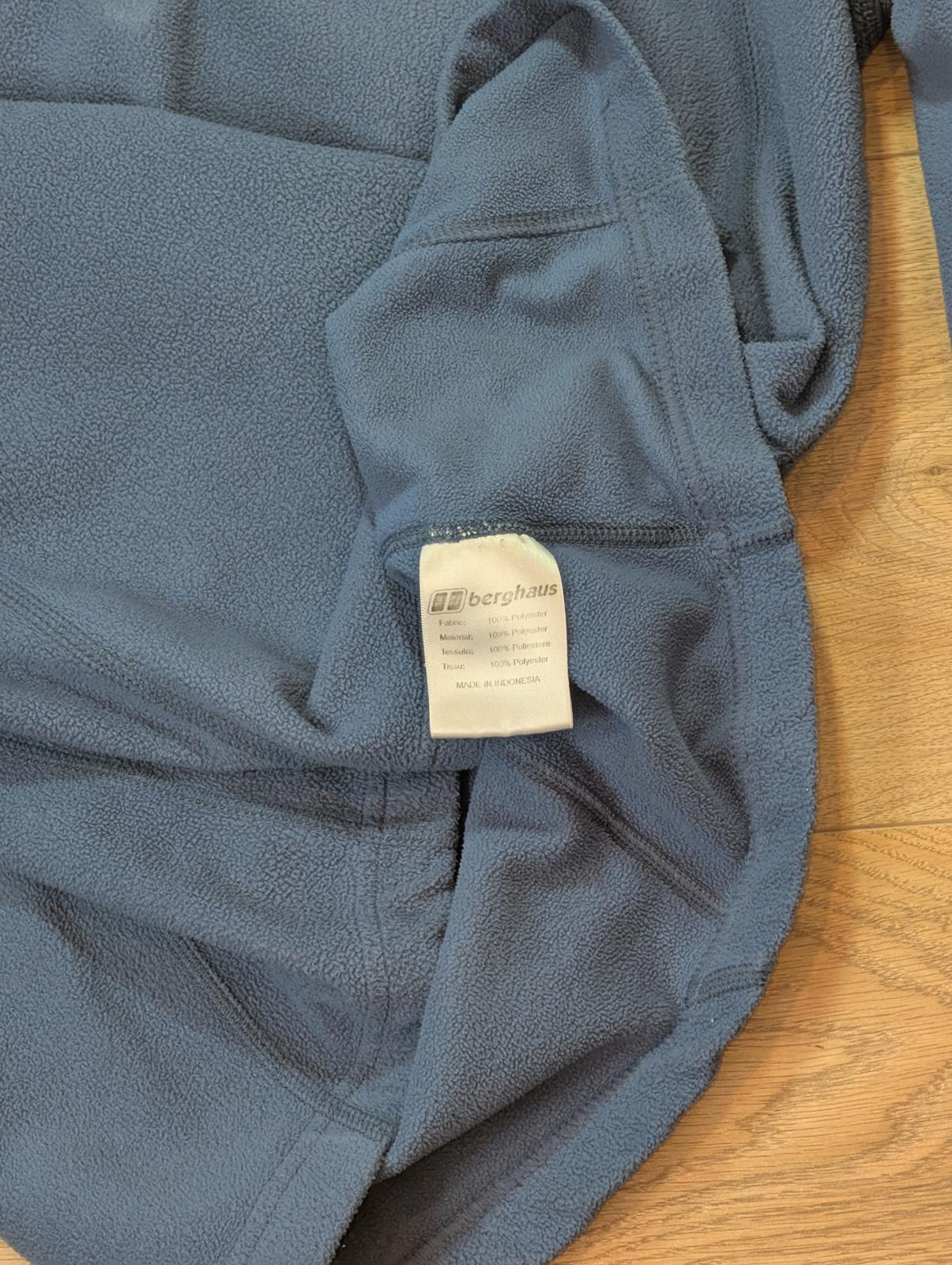 Berghaus Women's 1/4 Zip Fleece Jumper - Blue - Size 14
