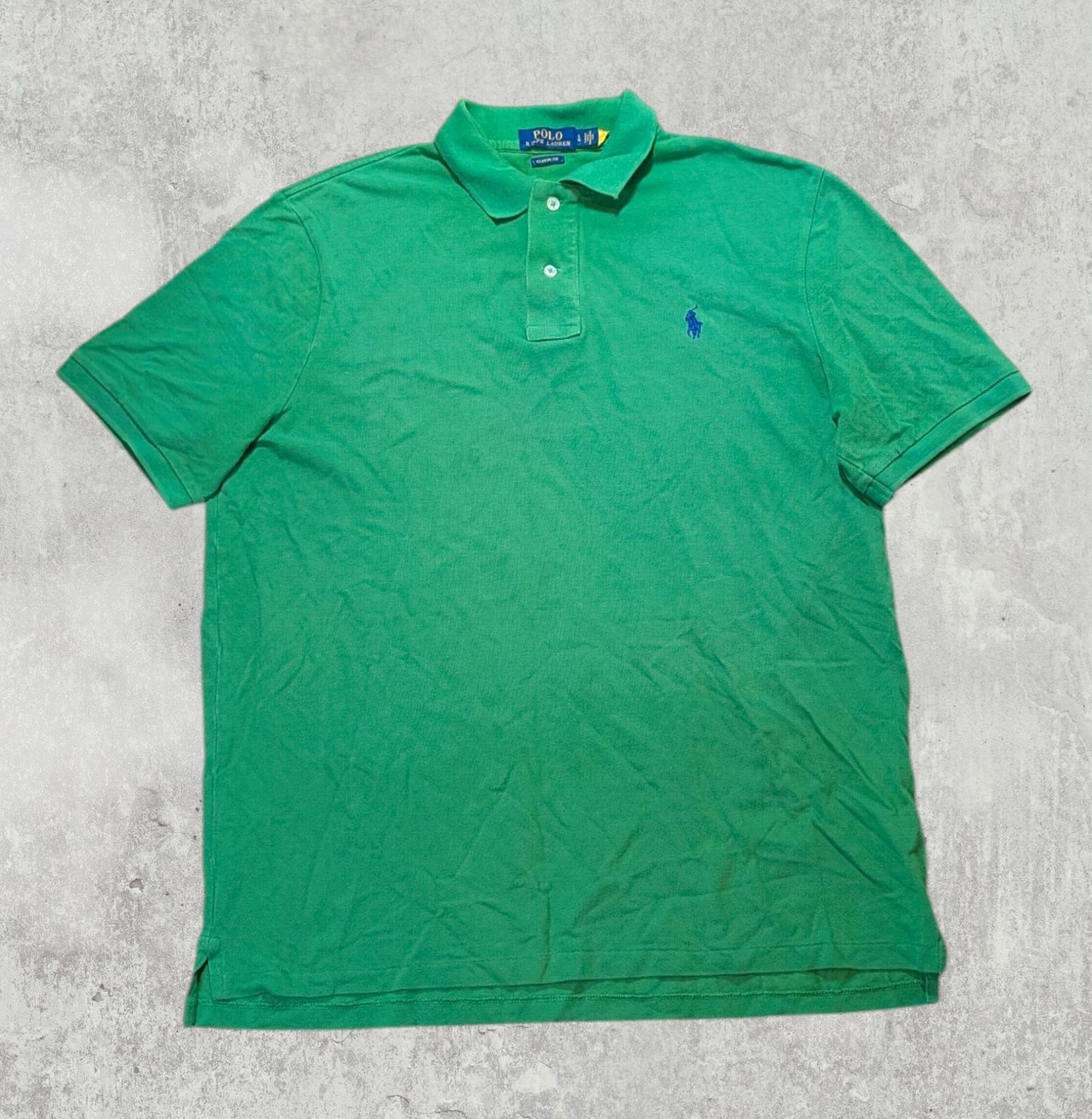 Ralph Lauren Men's Classic Fit Polo T Shirt - Green - Size Large