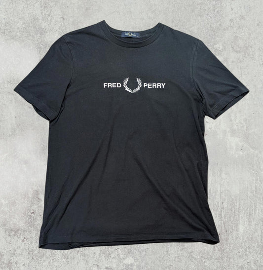 Fred Perry Men's T Shirt - Black - Size Medium