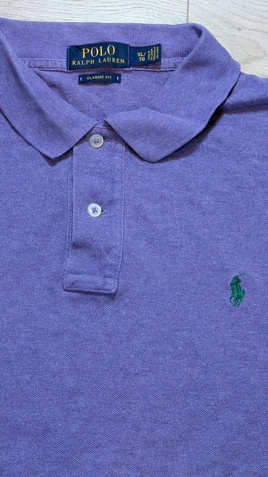 Ralph Lauren Men's Classic Fit Polo T Shirt - Purple - Size XL