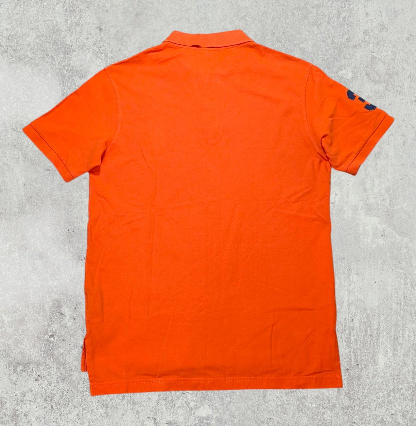 Ralph Lauren Men's Classic Fit Big Pony Polo T Shirt - Orange - Size Large