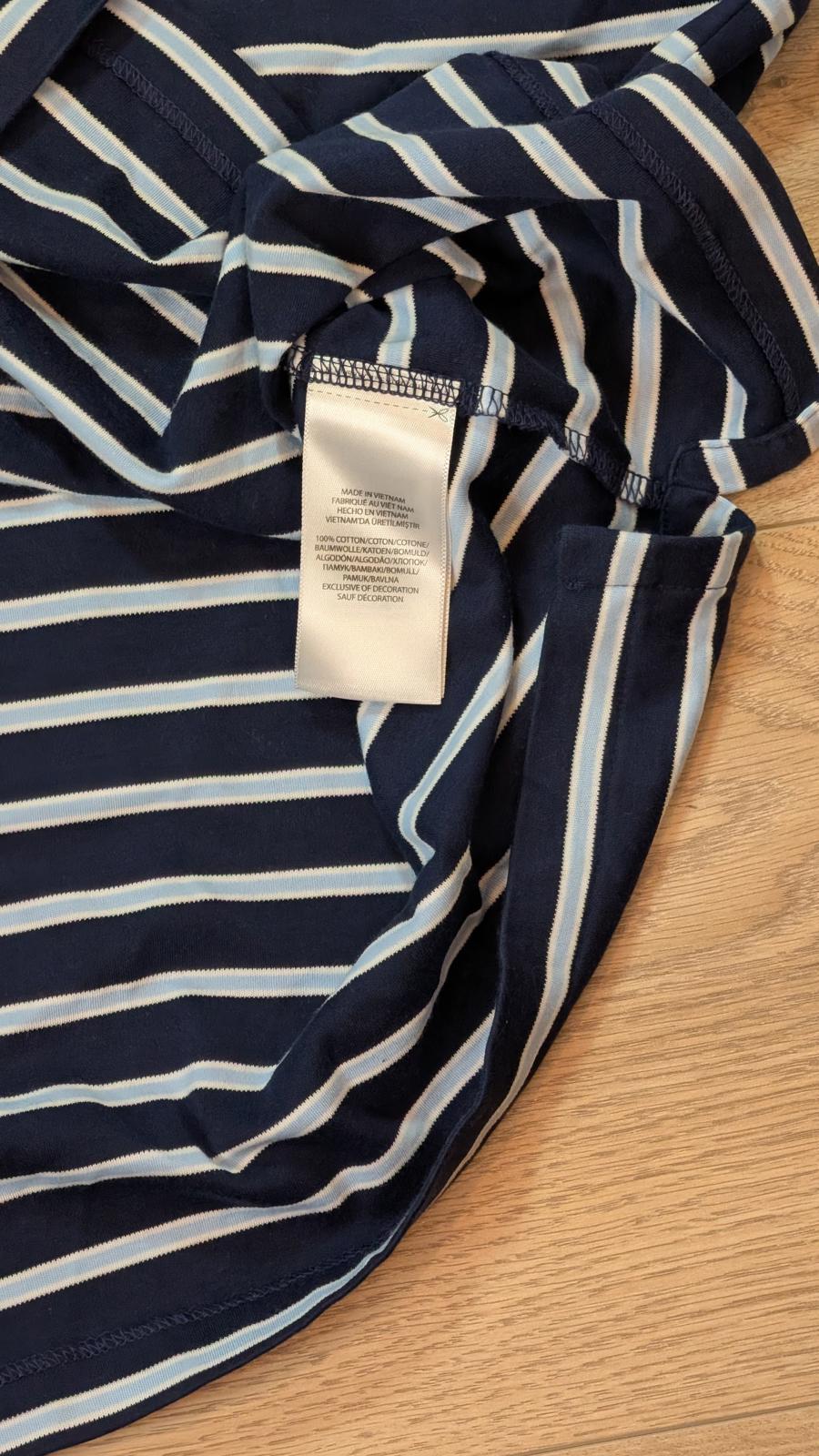 Ralph Lauren Men's Custom Slim Fit Striped Polo T Shirt - Navy - Size XL