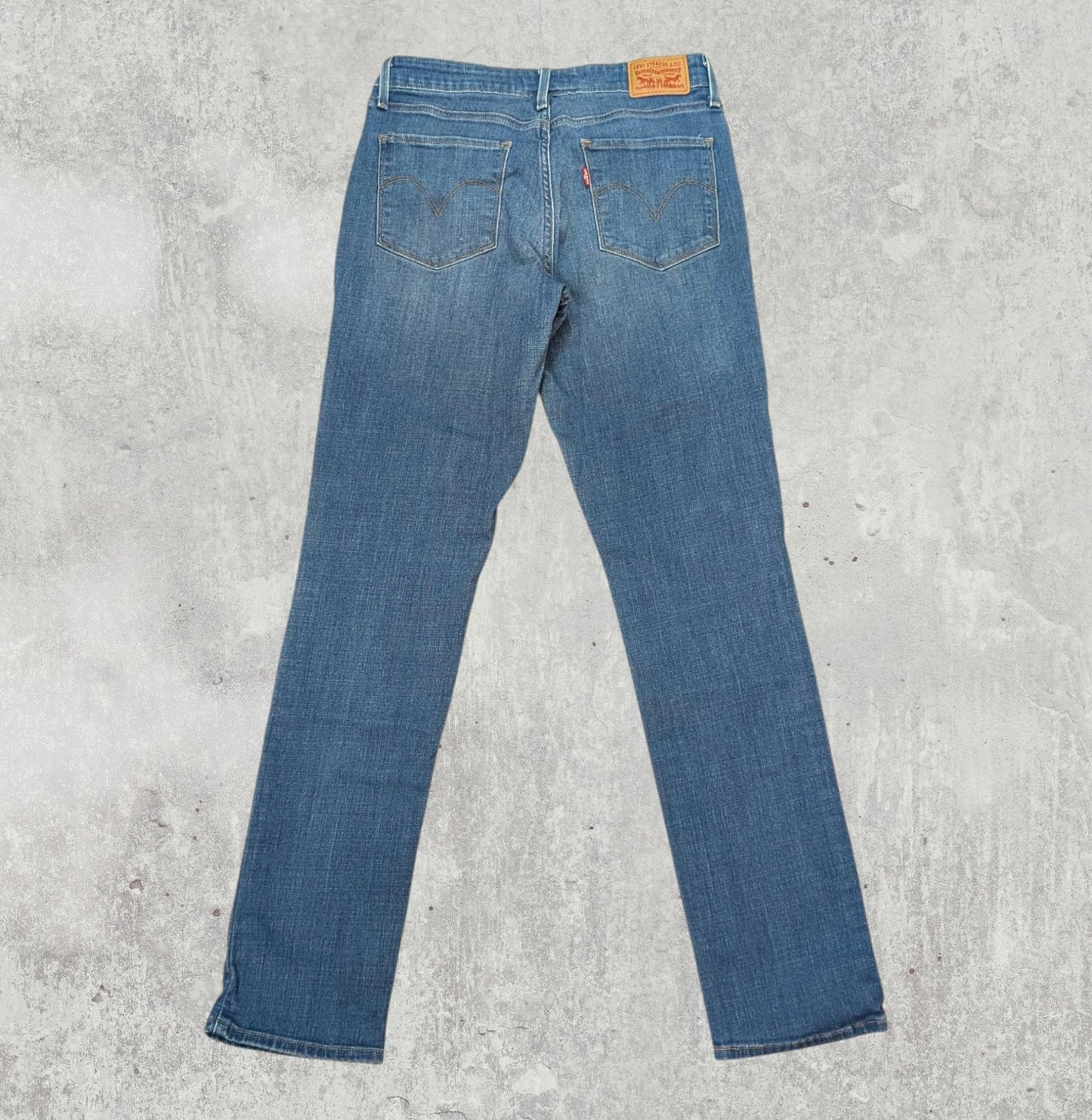 Levi's Women's Mid Rise Skinny Jeans - Blue - Size 29W 32L