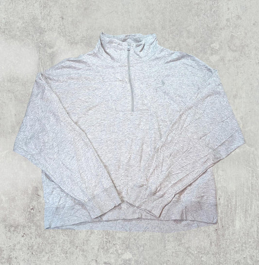 Ralph Lauren Men's 1/4 Zip Jumper - Grey - Size Large