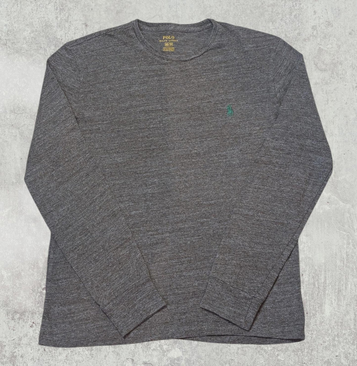 Ralph Lauren Men's Long Sleeved T Shirt - Grey - Size XS