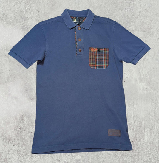 Fred Perry Men's Slim Fit Polo T Shirt - Navy - Size XS
