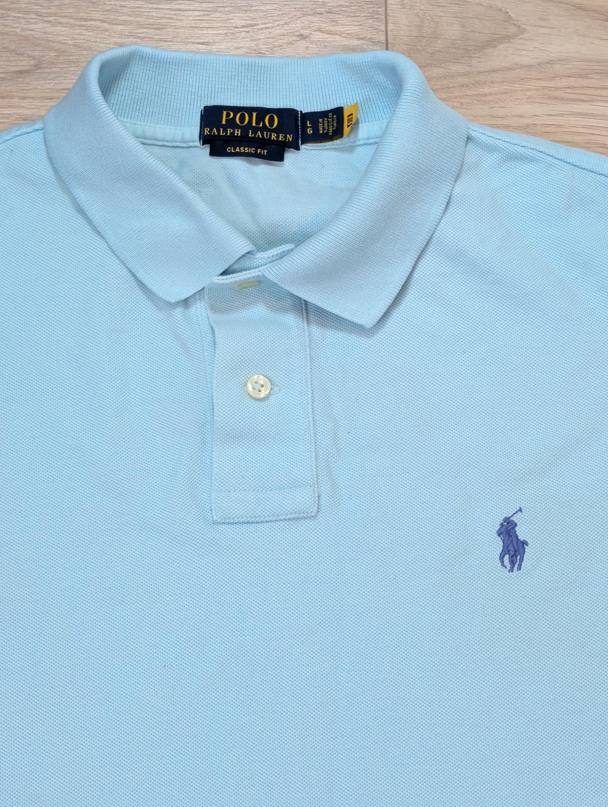 Ralph Lauren Men's Classic Fit Polo T Shirt - Blue - Size Large